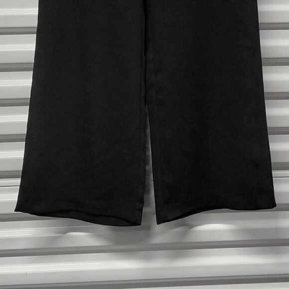 $245 NWT Cotélac Women’s Black Wide Leg Cropped Pants Size 3 US Large Minimalist - Picture 6 of 15